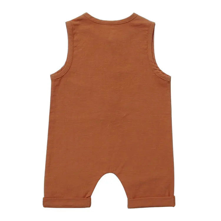 Summer Newborn Clothes Girl Rompers Fashion Solid Color Baby Boys Rompers Sleeveless Cotton Infant Clothing 3-12 Months