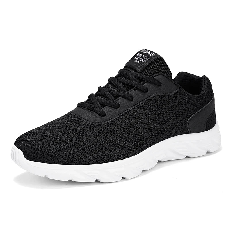 New large size men's casual sneakers fashion thick light mens vulcanized shoes mesh surface breathable running men loafers