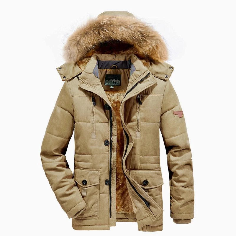 Winter Men Fleece Warm Thick Windproof Parka Jackets Coat Mens Hood Casual Tactics Military Jacket Male Windbreaker Big Size 7XL