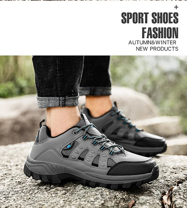 New men's and women's fashion casual cross-country running shoes non-slip wear breathable climbing sports shoes