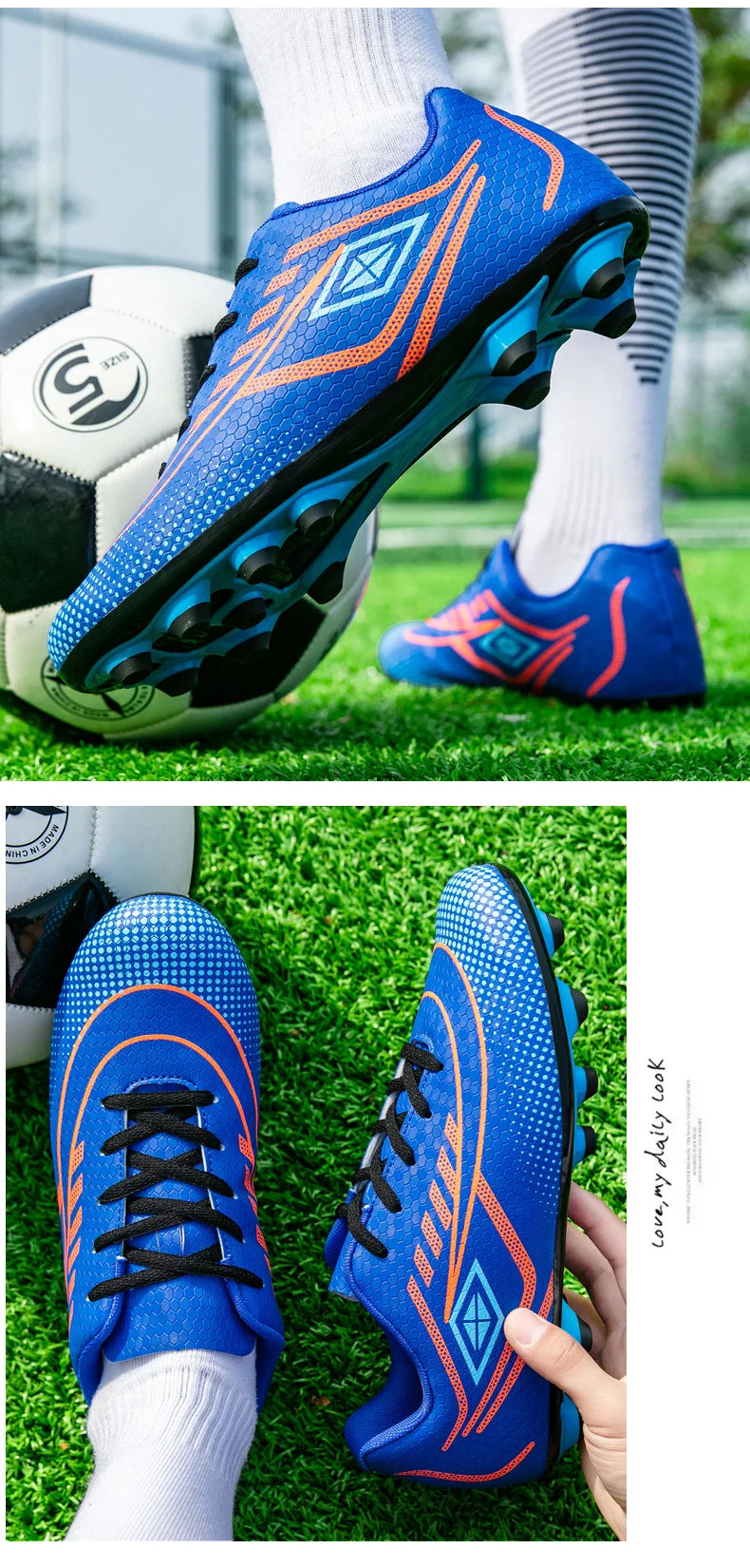 New Spring and autumn designer men's color casual sports shoes comfortable running men's football shoes