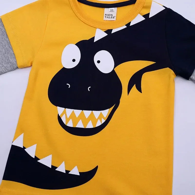 Long Sleeve Kids Boys' Clothing T-Shirts Spring Autumn Children Boy Tops Cartoon  T Shirts Cotton Kids Boys Clothes 3-10 Years