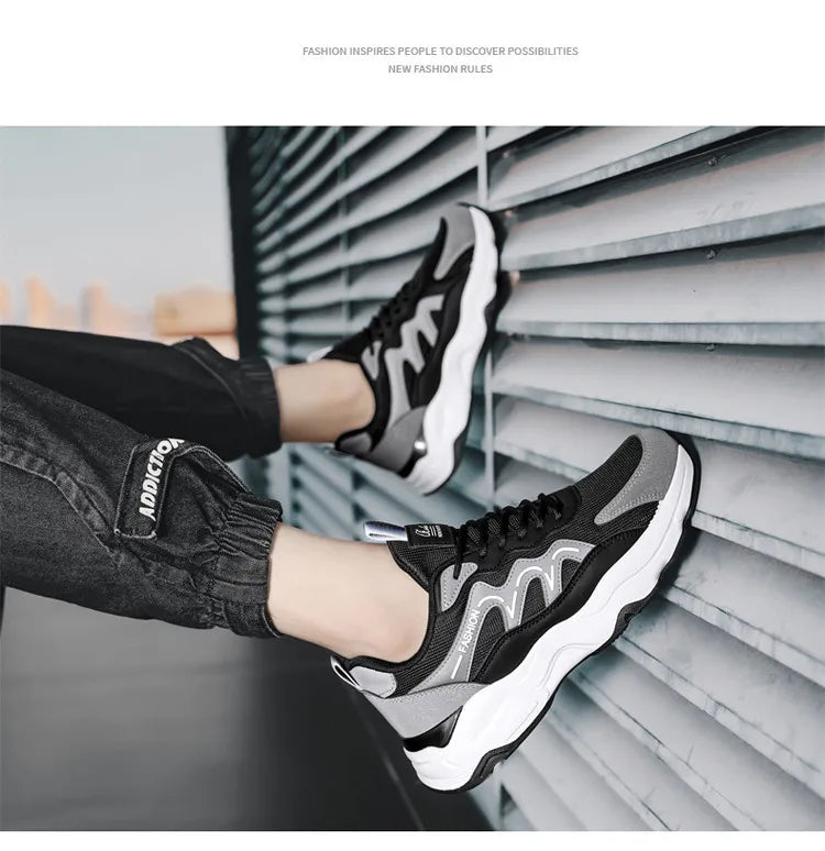 2024 New men's sneakers Comfortable casual men's shoes light breathable walking and running designer Spring and Autumn