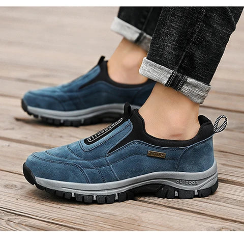 Men's hiking shoes non-slip low-top outdoor leisure sports shoes walking middle-aged and elderly walking shoes large size