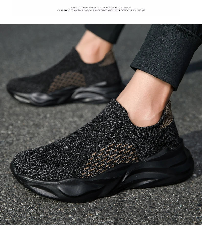 New men's and women's spring and autumn lovers flying woven sports casual shoes large size running shoes men's and women's shoes