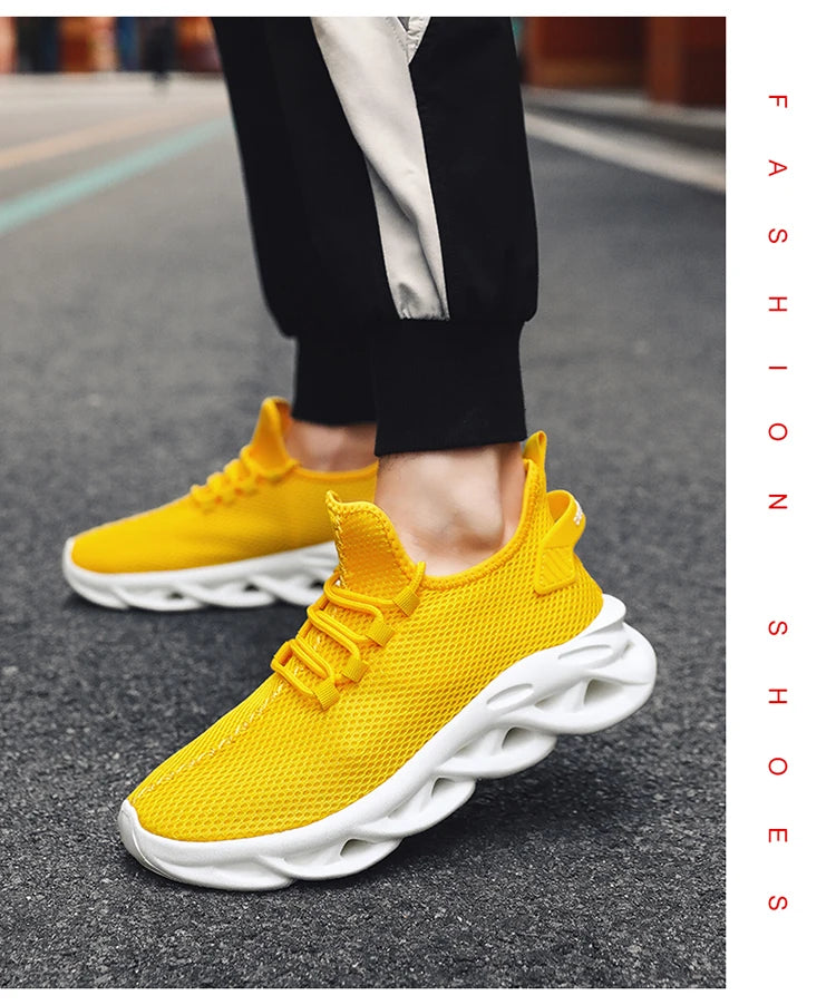 Men's running shoes Sports Fashion casual breathable men's shoes walking shoes fitness new spring and autumn large size