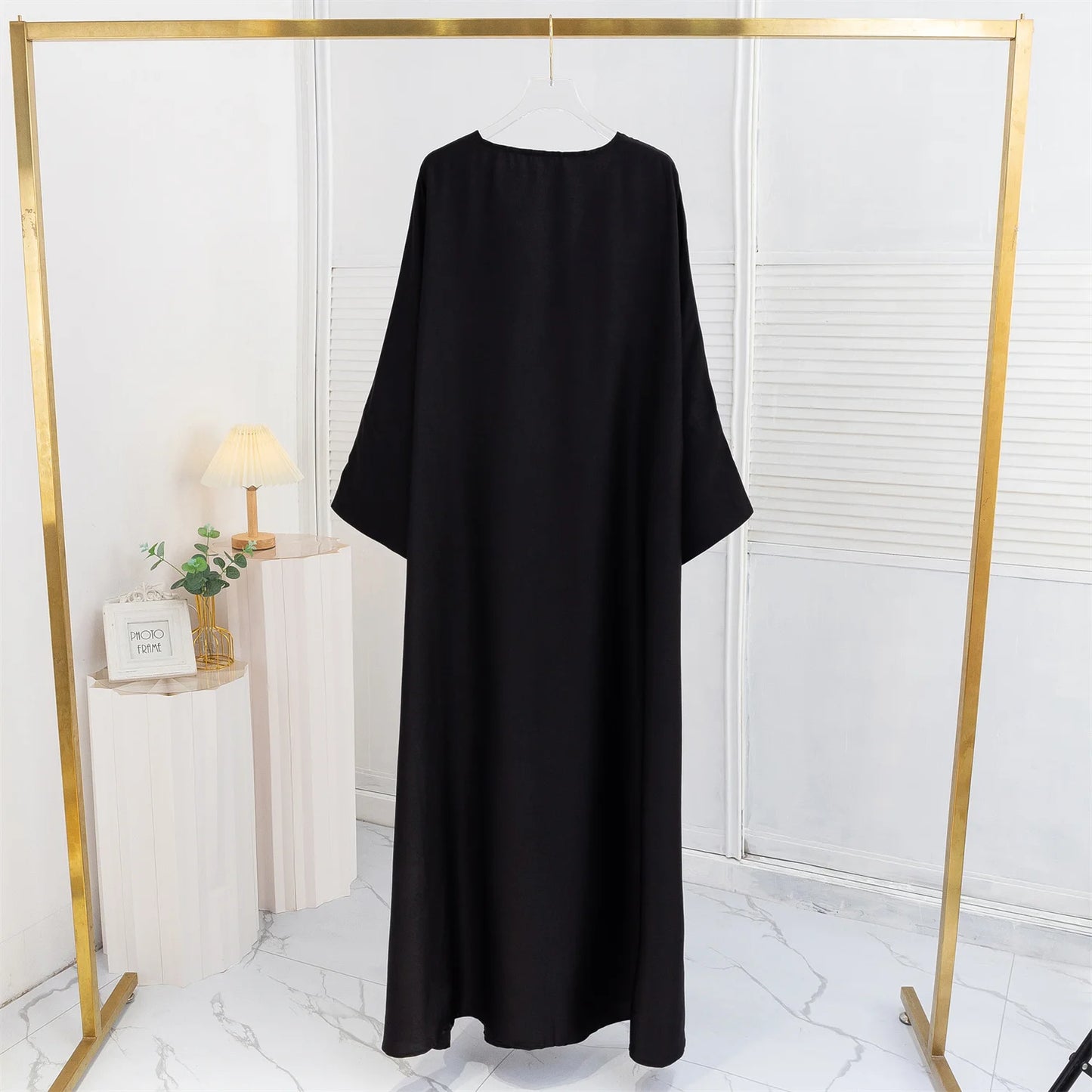 Open Front Abaya Long Sleeve Ramadan Maxi Length Dress, Women's clothing, Muslim Cardigan Abayas Out kaftans Women Jilbabs