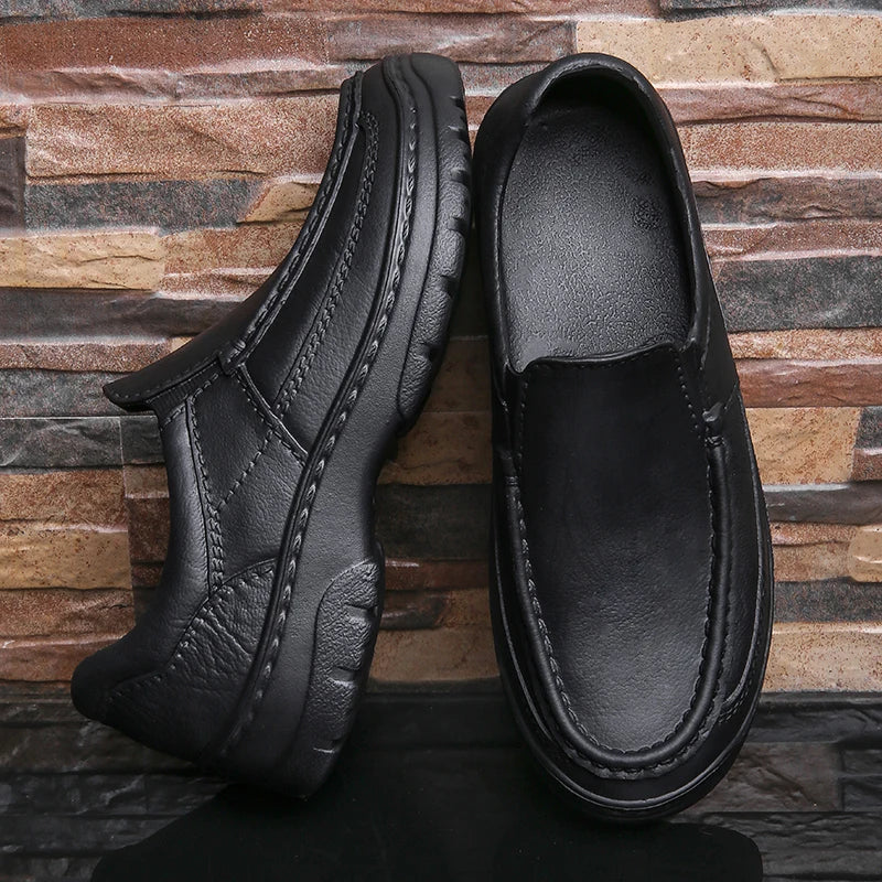 New spring and autumn men's light leisure work chef shoes waterproof, non-slip, oil-resistant and wear-resistant men's shoes