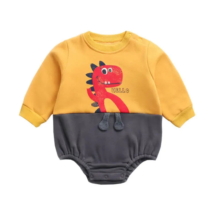 Cartoon Baby Girls Bodysuits Cotton O-Neck Long Sleeve Newborn Clothes Boys Bodysuits Spring Autumn Infant Bodysuits 1-3 Years