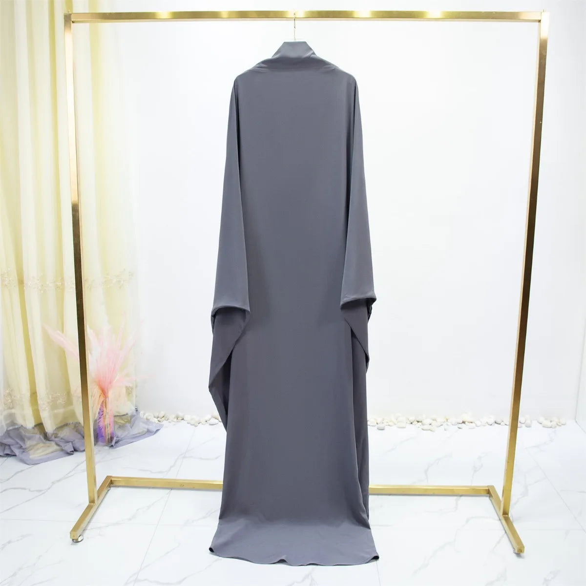 Women's Traditional Arabian Batwing Sleeve Abaya Muslim Loose Maxi Length Dress Women Jilbabs