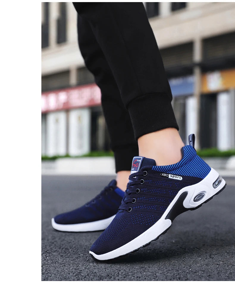 Men's running shoes Soft sole breathable mesh surface sports shoes non-slip wear-resistant running casual men's shoes