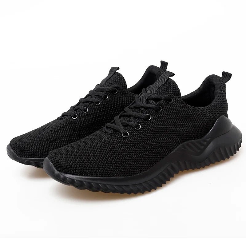 New large size men's shoes mesh surface breathable fashion thick sole sneakers loafers casual sports mens shoes vulcanized shoes