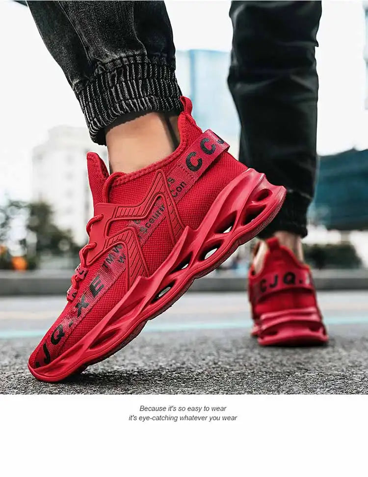 Men's mesh sports shoes fashion casual vulcanized shoes breathable thick soles large size men's shoes new 2024