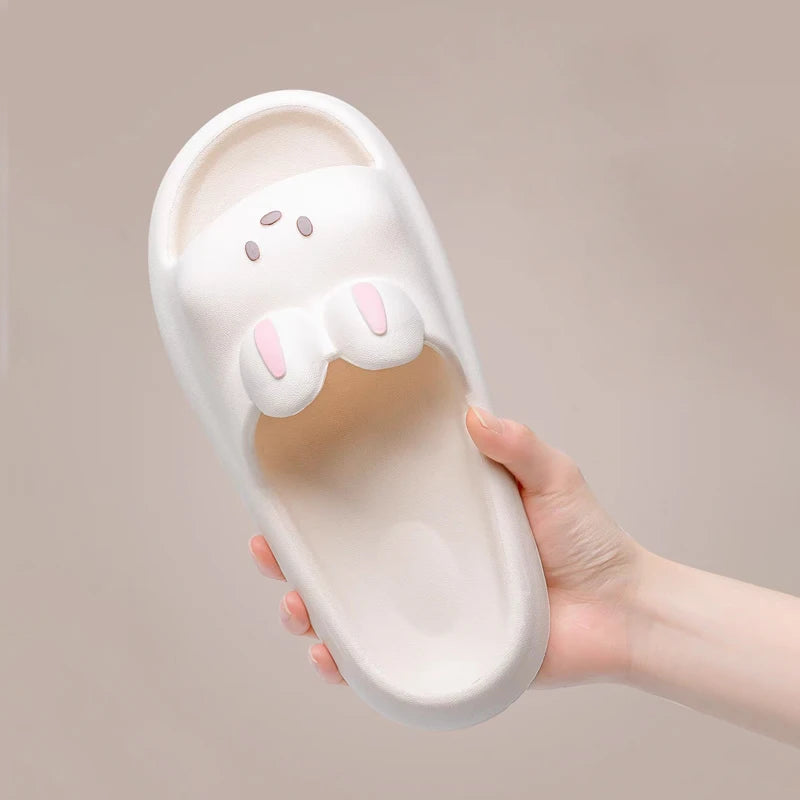 New Women's Sandals And Slippers, With Thick Soles And Cute Cartoon Quick Drying Slippers OnThe Outside, Indoor Soft Bathroom