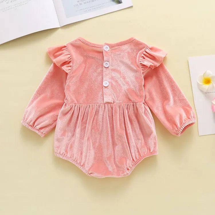 Fashion Solid Color Baby Girl Bodysuit Spring & Autumn Newborn Bodysuits Cotton Long Sleeves Infant Boys Clothing 3-24 Months