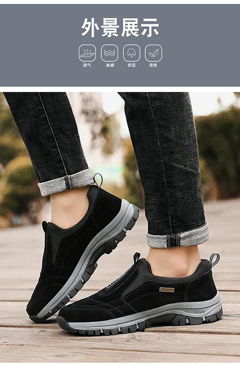 New spring and autumn men breathable comfortable outdoor anti-walking casual sports shoes light loafers men's shoes