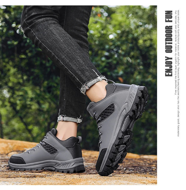 Men's casual sneakers lace-up outdoor casual shoes Fashion comfortable breathable platform shoes for men