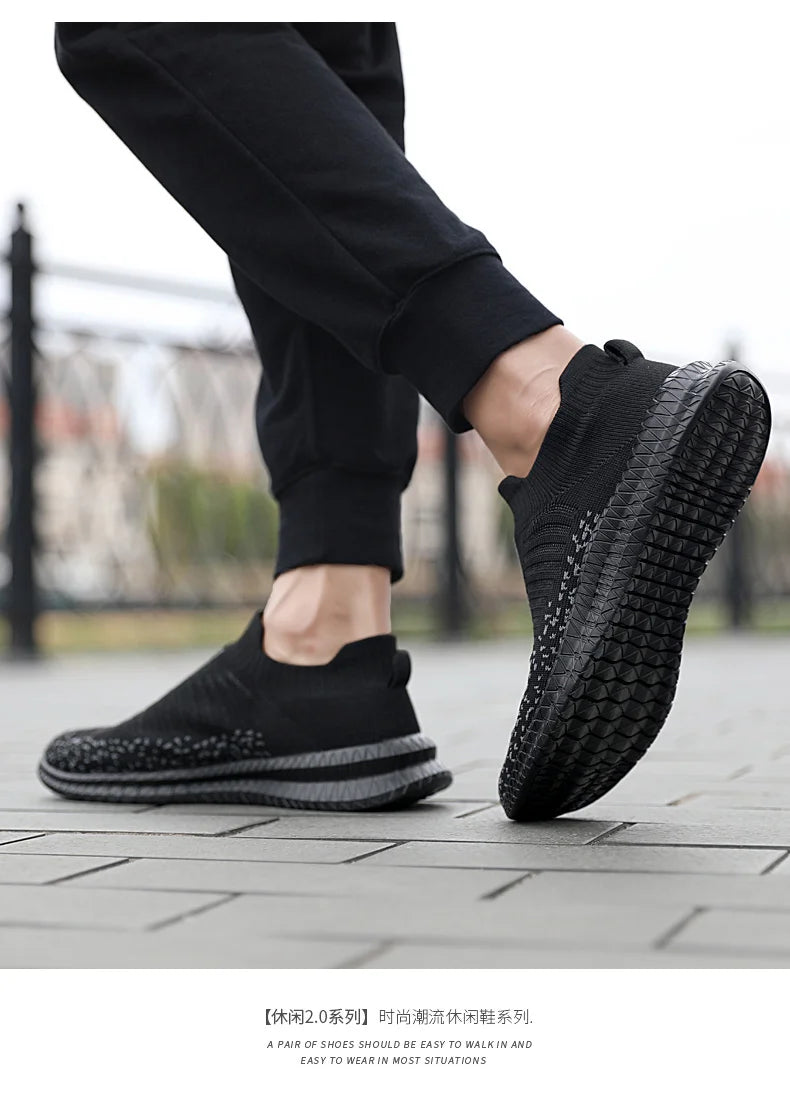 Men's sports casual shoes breathable large size comfortable fashion spring and autumn walking fitness men's shoes light