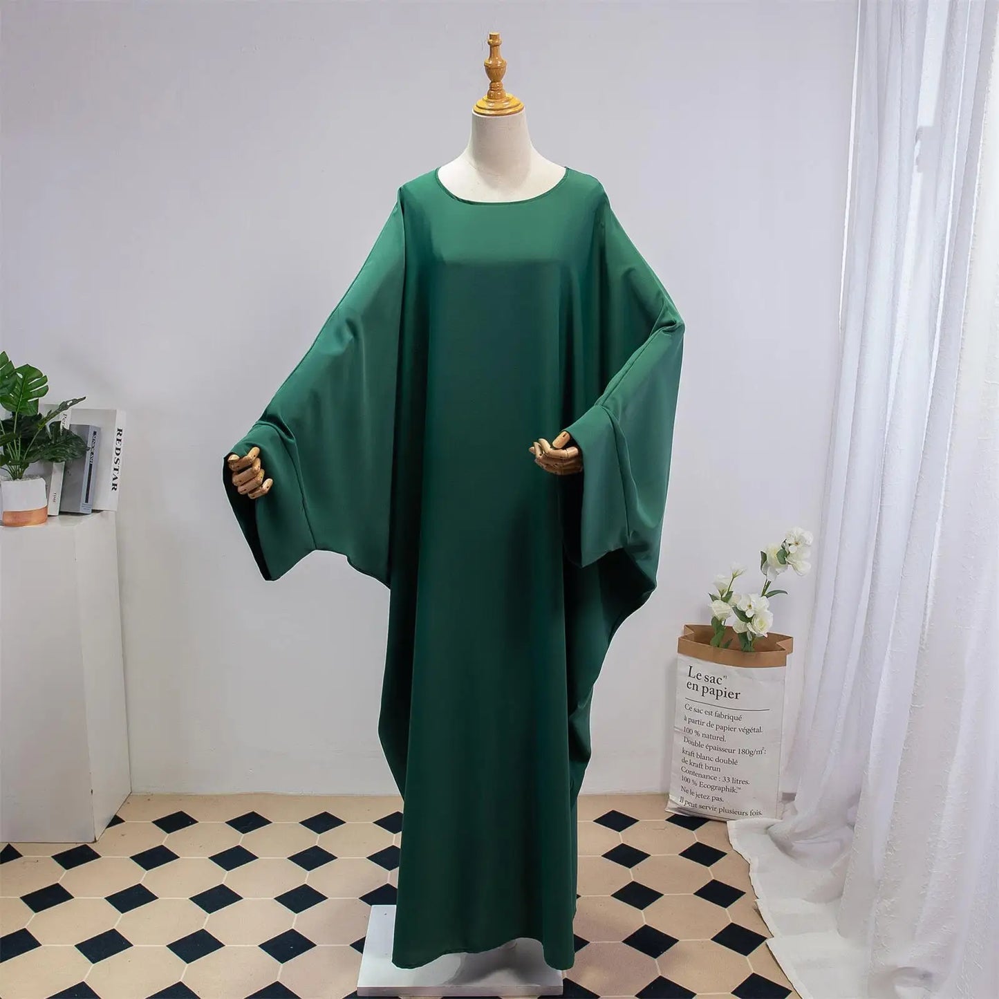 Two Pieces Muslim Abaya Women Jilbab Islamic With Hijab Clothing Dubai Saudi Robe Turkish Modesty Prayer Dresses Loose Kaftans