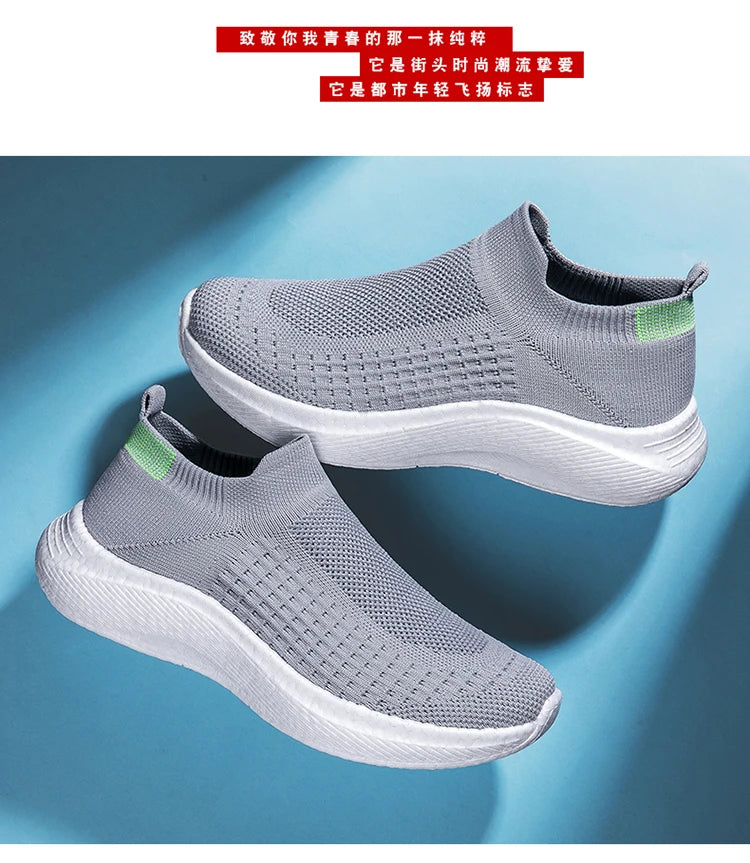 Men's and women's sports shoes breathable couple casual running shoes comfortable lightweight non-slip large size designer