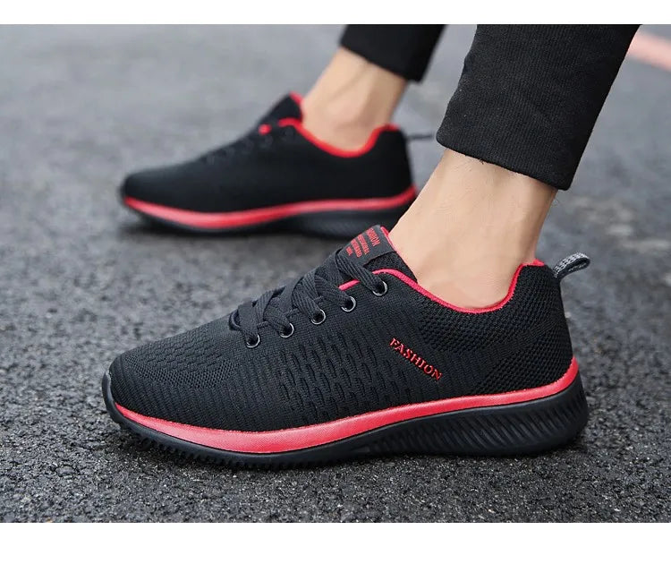 new men's lightweight running shoes casual shoes Breathable walking training shoes non-slip comfortable vulcanized men's