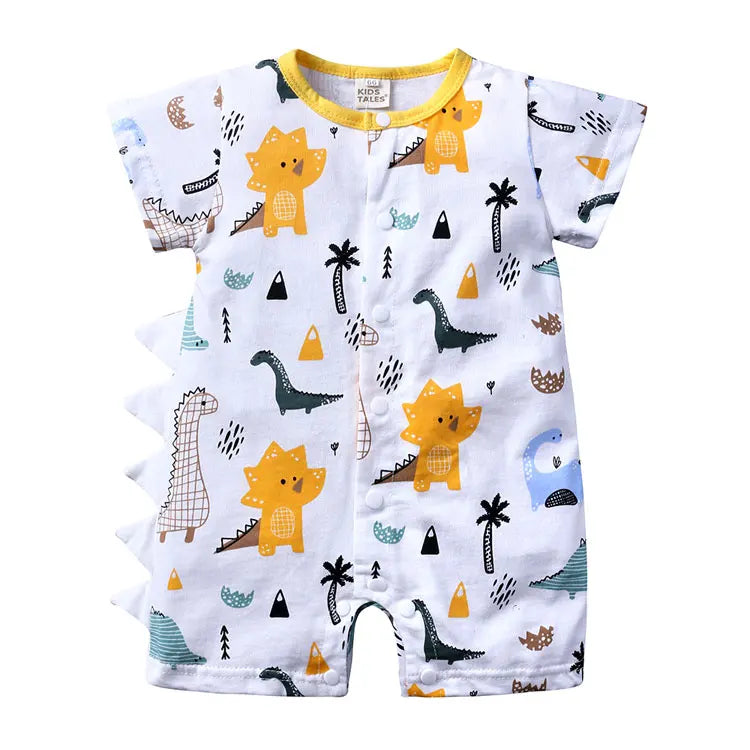 Cartoon Baby Clothes Girl  Rompers Cotton Short Sleeve Baby Boys Clothes Summer Newborn Boy Rompers 3-18Months