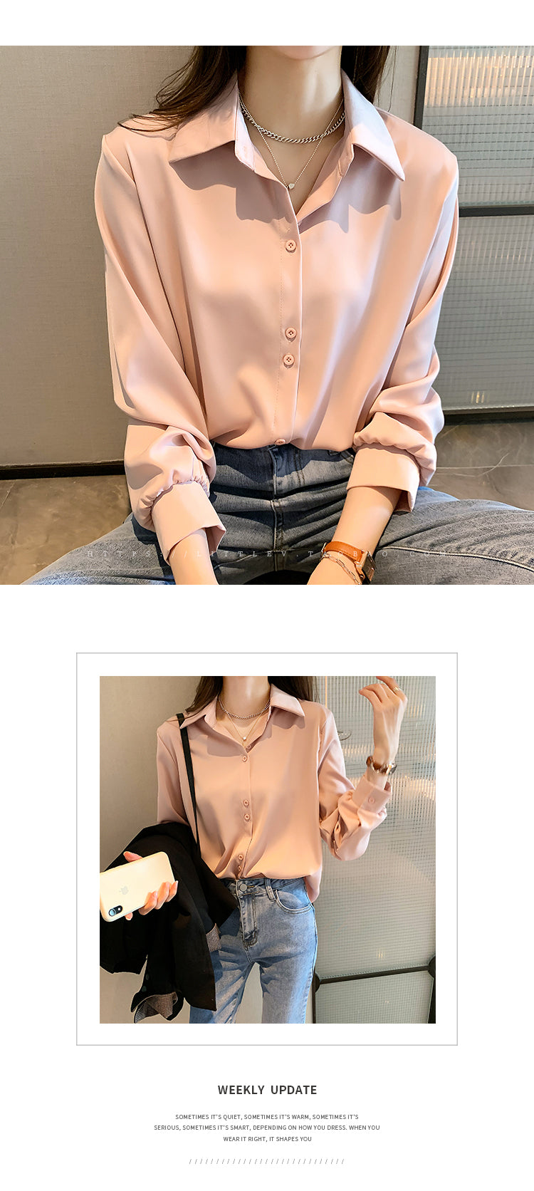 Plus Size Shirts Spring Summer Fashion Female Long Sleeve Loose Solid Blouse Tops Casual Chiffon Shirt Women Office Lady Shirts