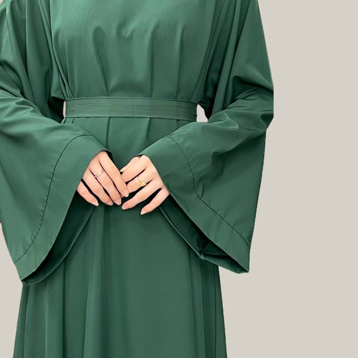 Muslim Abaya Loose One-piece Prayer Dress Full Sleeve Islamic Clothing Women Jilbab Dubai Saudi Robe Lace Up Long Dresses