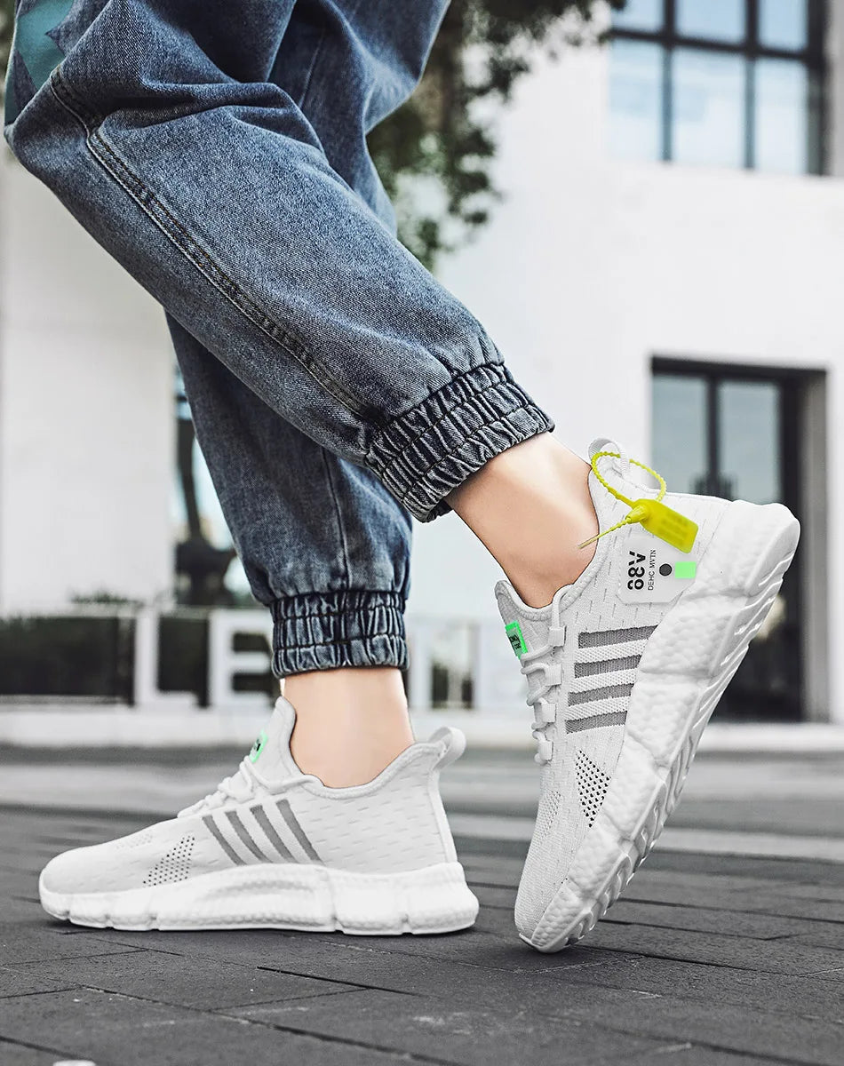 Men's shoes new big size summer breathable mesh casual shoes wear-resistant soft sole all sports walking men's shoes