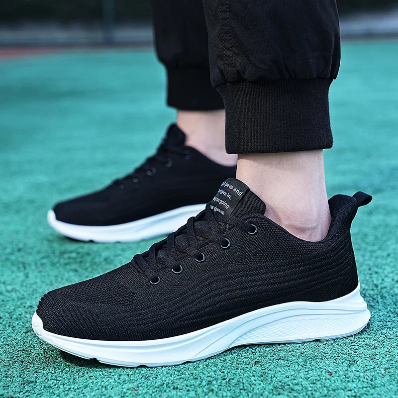 New large men's shoes mesh breathable platform shoes to increase the lightness of sports casual men's vulcanized loafers