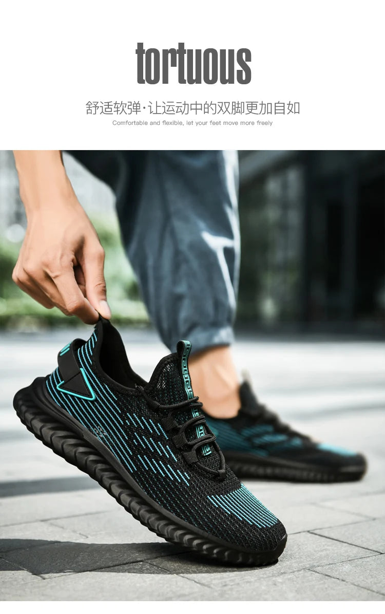 Men's shoes new light casual sports shoes summer men's running shoes breathable comfortable fashion walking sports men's