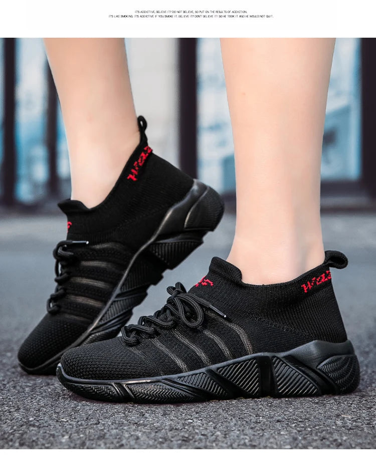 Men's and women's sneakers mesh breathable casual summer lightweight comfortable outdoor walking couple shoes plus size