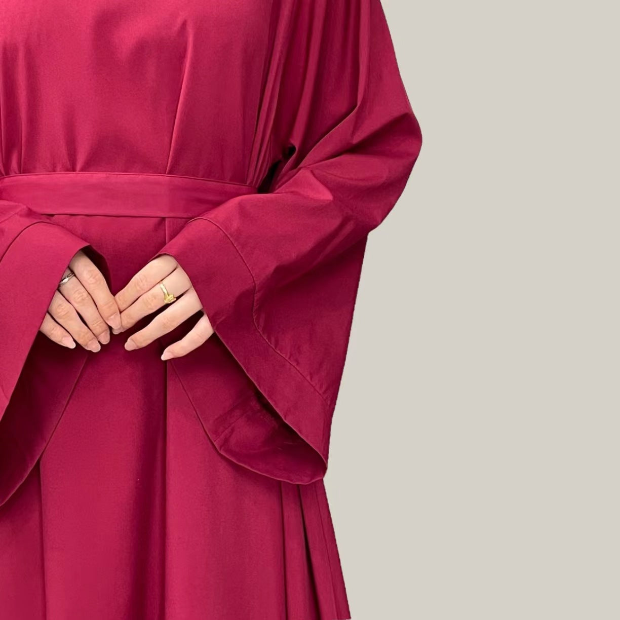 Muslim Abaya Loose One-piece Prayer Dress Full Sleeve Islamic Clothing Women Jilbab Dubai Saudi Robe Lace Up Long Dresses