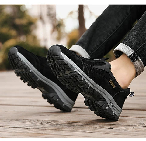 Men's hiking shoes non-slip low-top outdoor leisure sports shoes walking middle-aged and elderly walking shoes large size