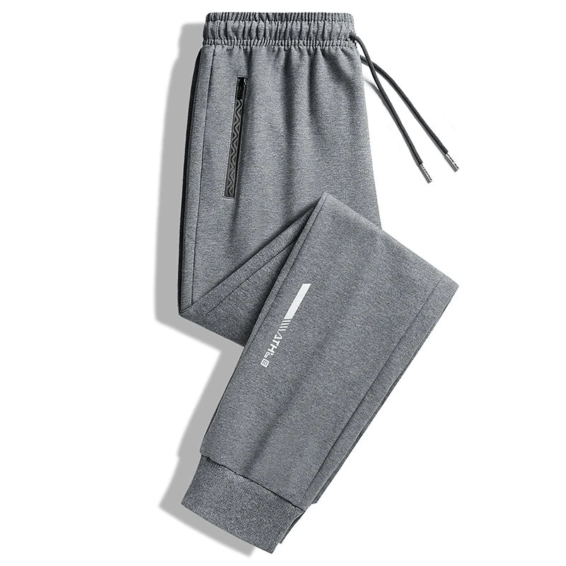 Spring Autumn Men Causal Solid Jogger Pants Sweatpants Men Drawstring Fashion Trousers Sport Pants Tracksuit Male Large Size 8XL