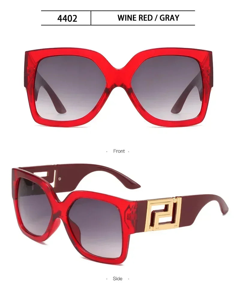 European And American Big Frame Trend Sunglasses Female Square Wide Leg Personality Sun Glasses Male Net Red Street Glasses