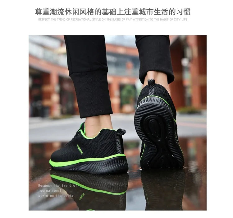 new men's lightweight running shoes casual shoes Breathable walking training shoes non-slip comfortable vulcanized men's