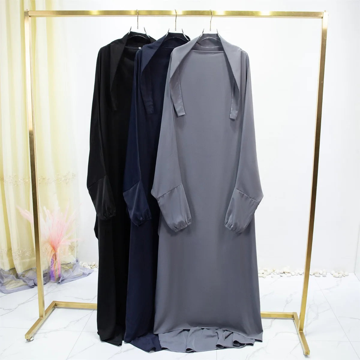 Women's Traditional Arabian Batwing Sleeve Abaya Muslim Loose Maxi Length Dress Women Jilbabs