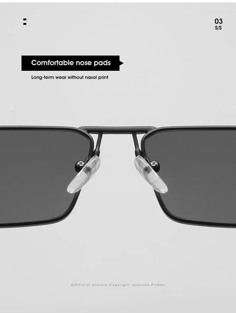 Vintage Narrow Small Sunglasses Women Luxury Brand Metal Frame Sun Glasses Rectangle Driving Eyeglasses Fishing Eyewear Men 2023