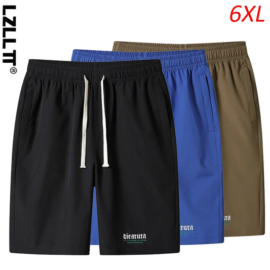 Summer Men Casual Breathable Beach Sport Shorts Mens Running Joggers Gym Solid Shorts Pants Men's Shorts Bermudas Plus Size 6XL