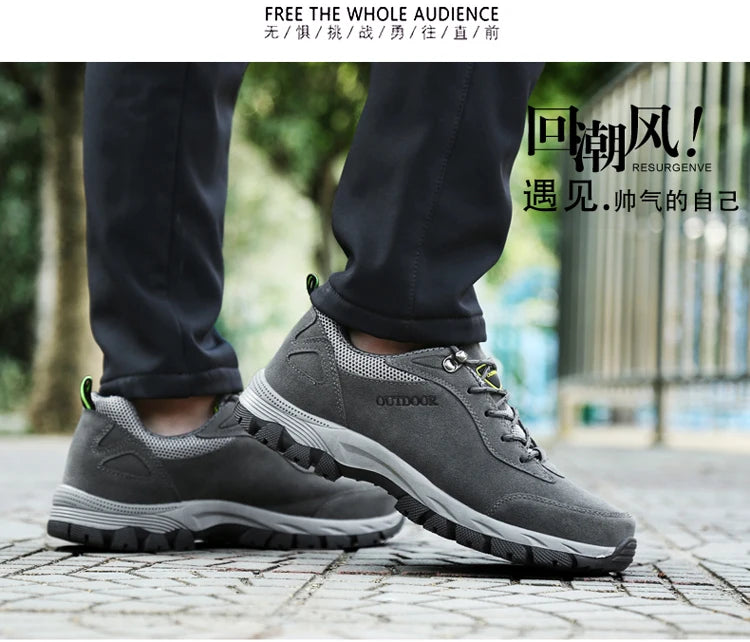 Men's casual sports shoes outdoor hiking shoes hiking plus size new non-slip comfortable men's shoes new designer