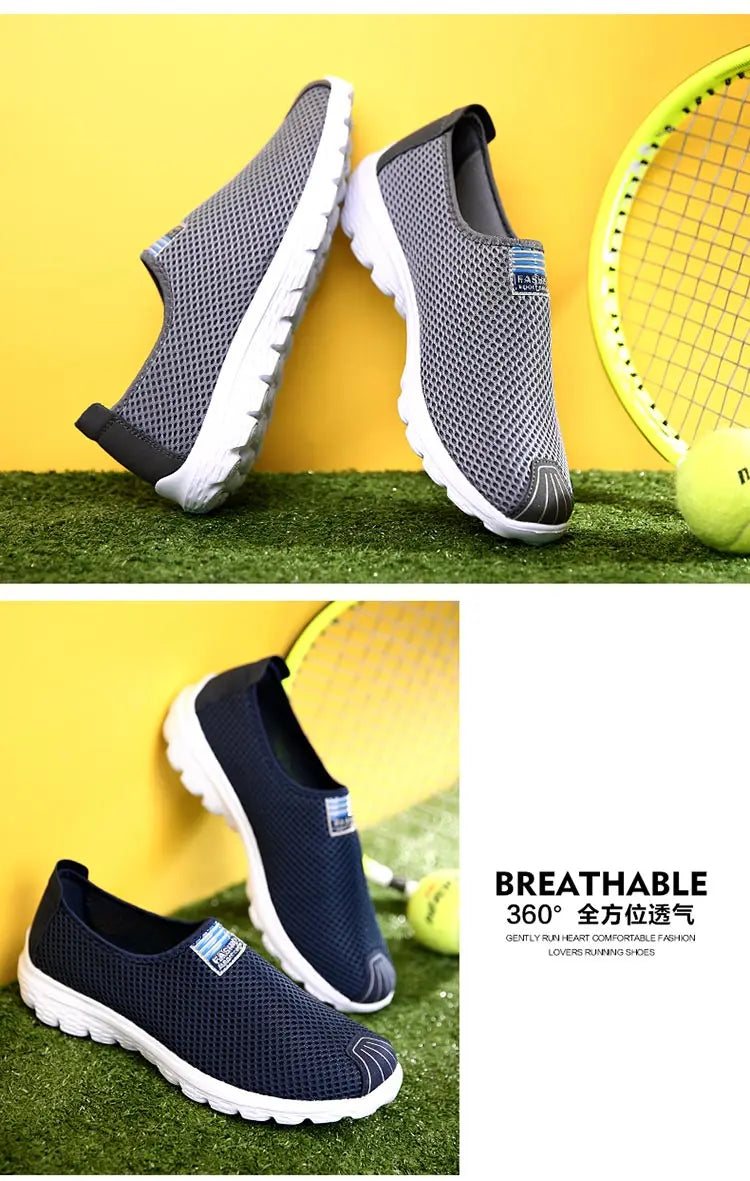 Couples summer Breathable net outdoor non-slip light walking casual walking shoes Walking men and women can be large size