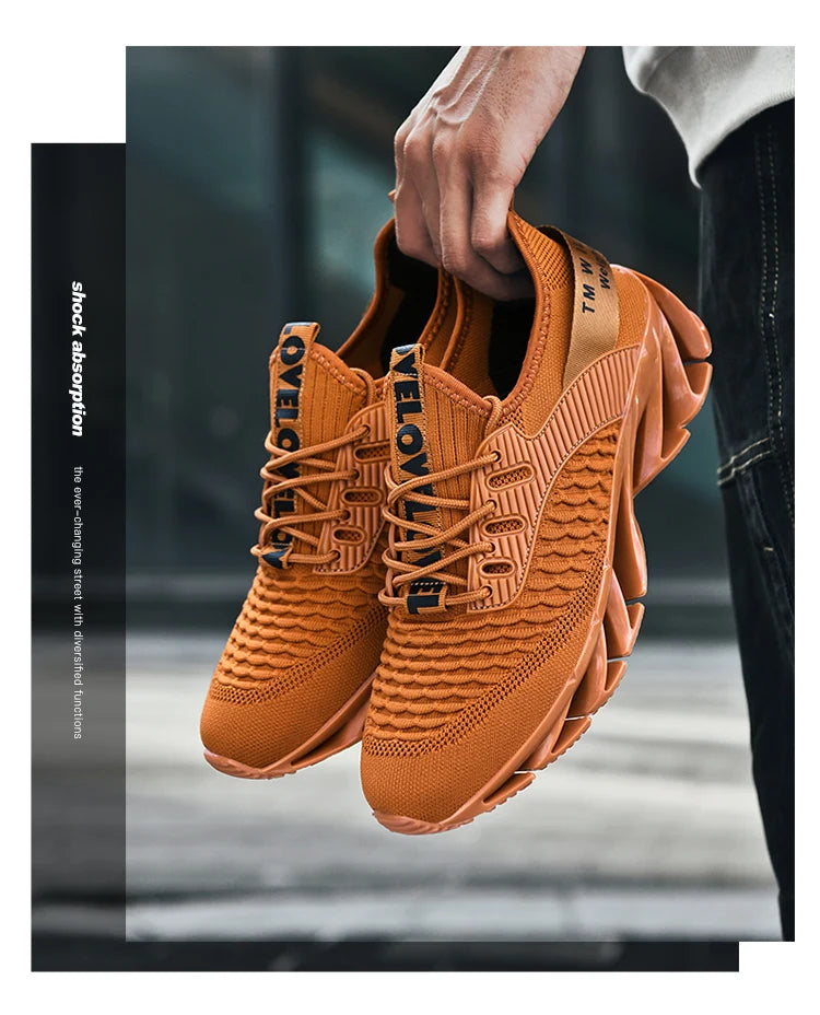 2024 men's sports casual shoes spring and autumn new pure color lace-up light non-slip walking fitness men's shoes