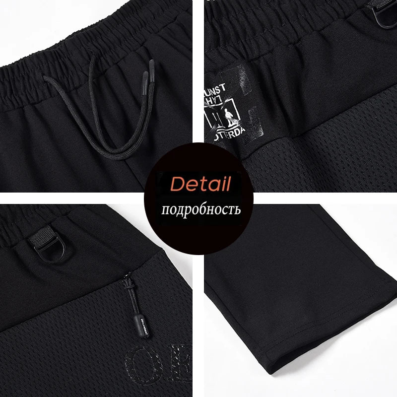 Autumn Men Breathable Oversize Joggers Casual Pants Sweatpants Mens Sports Running Pant Trousers Male Outdoor Pant Plus Size 8XL