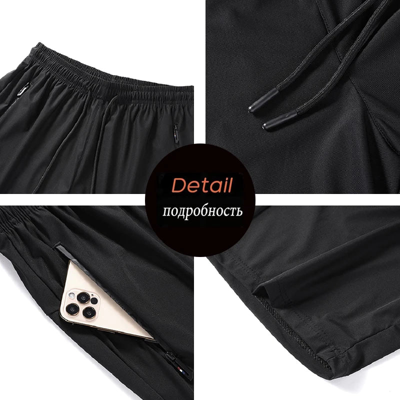 Summer Men Casual Breathable Bermuda Jogger Shorts Man Loose Quick Dry Sport Short Male Gym Run Outdoor Beach Pant Trouser Short