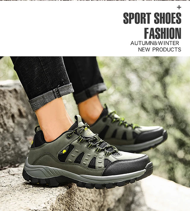 New men's and women's fashion casual cross-country running shoes non-slip wear breathable climbing sports shoes