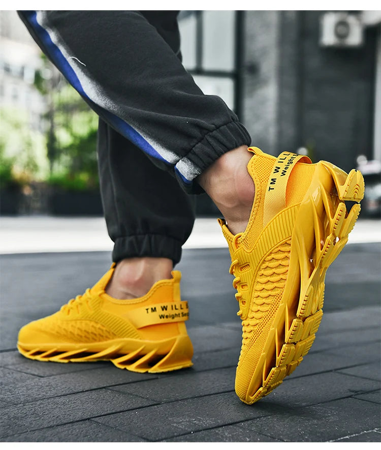 2024 men's sports casual shoes spring and autumn new pure color lace-up light non-slip walking fitness men's shoes