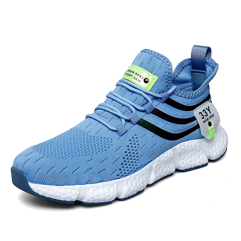 2024 new large size men's casual sports shoes light breathable comfortable thick running shoes fashion outdoor men's sneakers