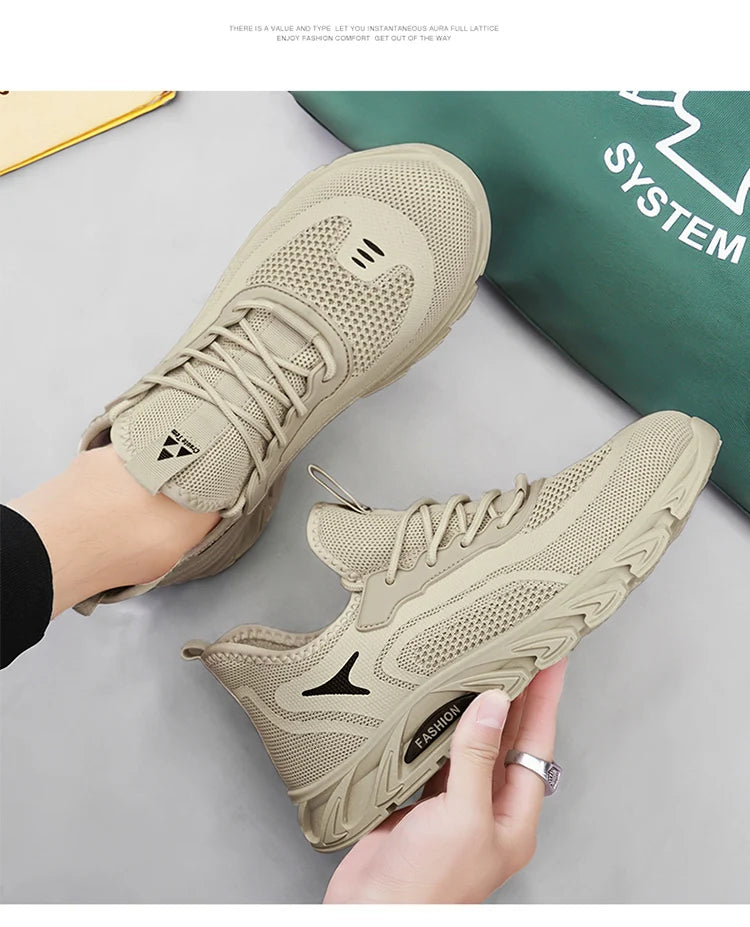 2024 New men's casual lace up outdoor vulcanized shoes, sports shoes, men's shoes tekkies for men