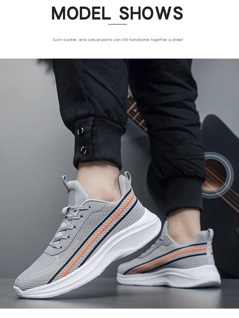 New Men's 2024 Comfortable Walking Shoes Stylish Casual Sports Men's Shoes Breathable Spring/Summer Gym Shoes Plus size 50